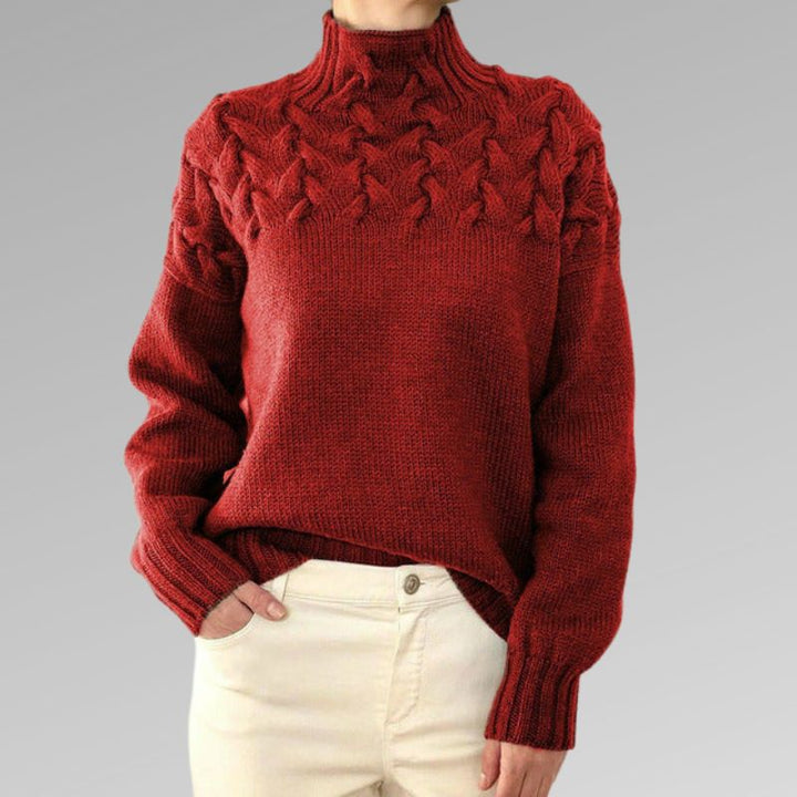 Jerra™ - Pull col roulé élégant
