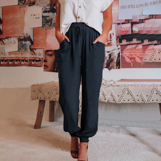 Kaeli™ – Pantalon élégant à cordon de serrage 