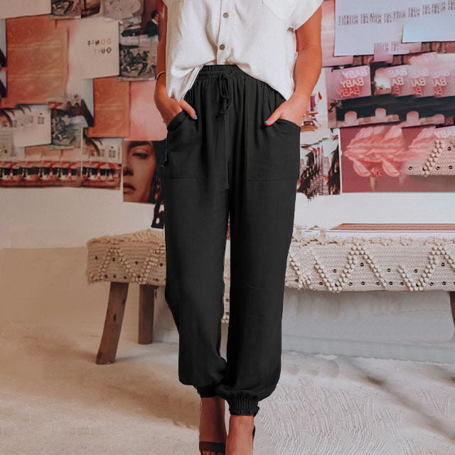 Kaeli™ – Pantalon élégant à cordon de serrage 