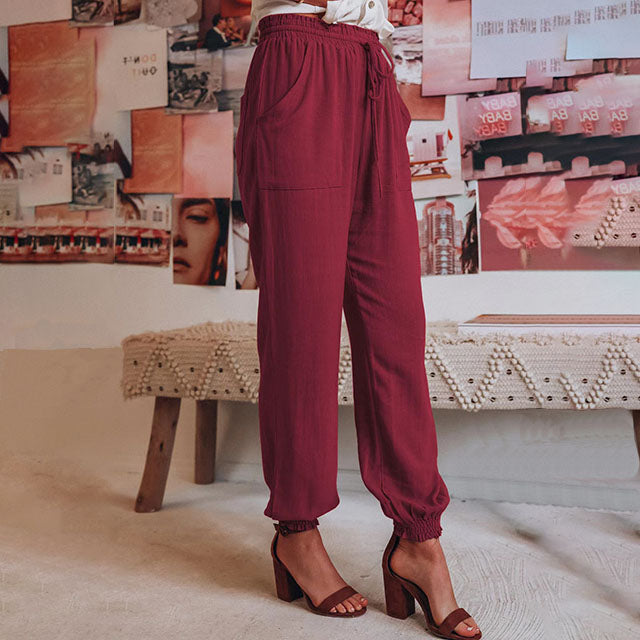 Kaeli™ – Pantalon élégant à cordon de serrage 