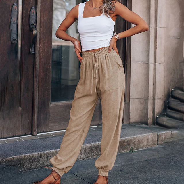 Kaeli™ – Pantalon élégant à cordon de serrage 