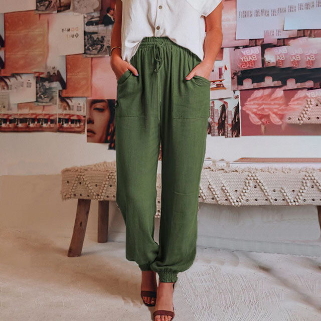 Kaeli™ – Pantalon élégant à cordon de serrage 