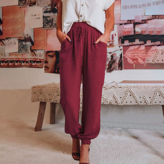 Kaeli™ – Pantalon élégant à cordon de serrage 