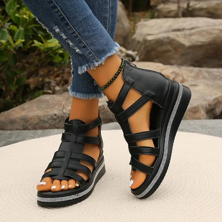 CHLOE - Sandales compensées élégantes