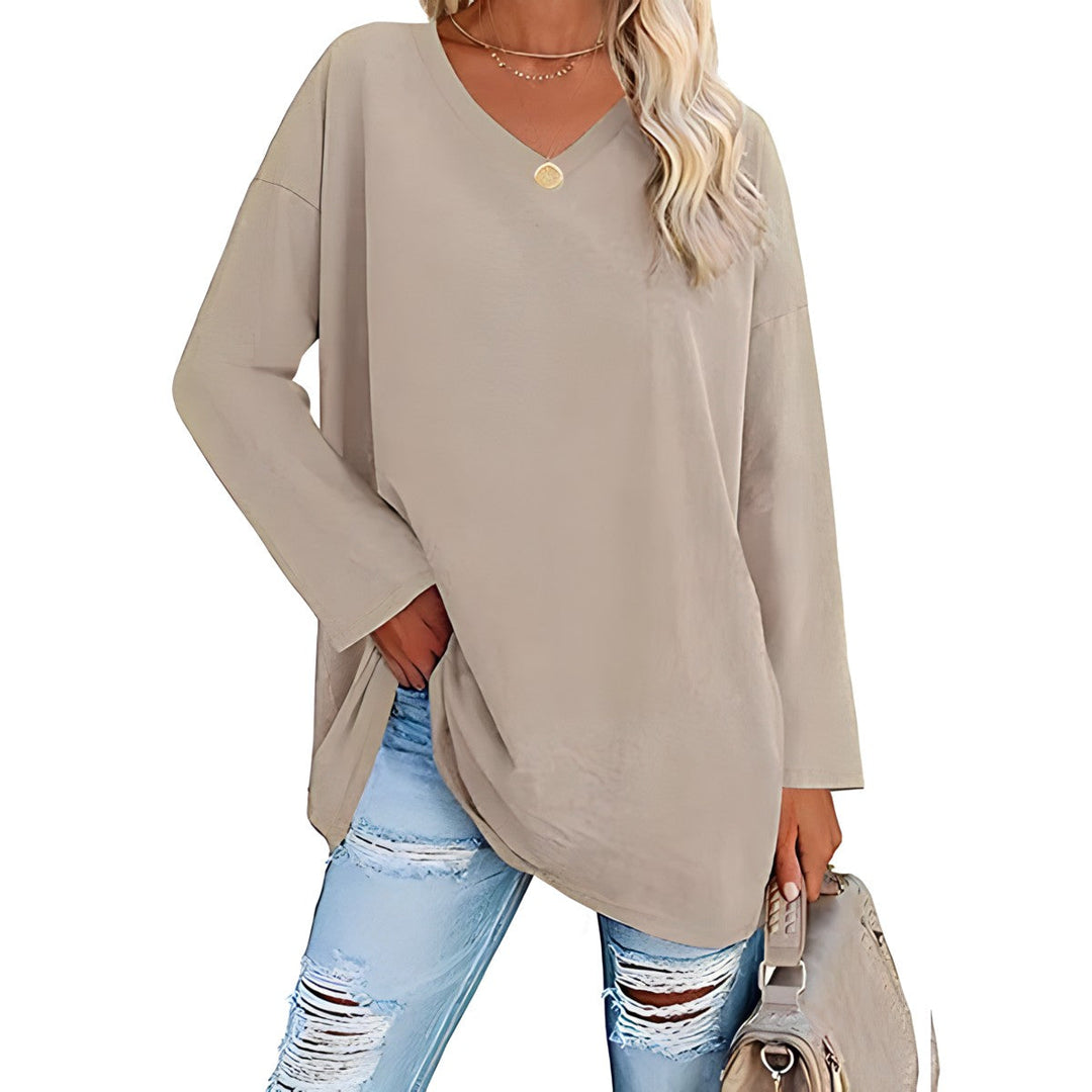 Alicia™ - Pull décontracté à col en V