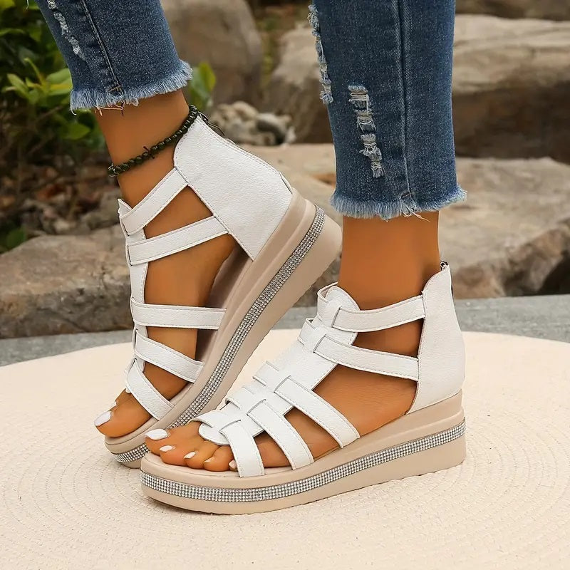 CHLOE - Sandales compensées élégantes