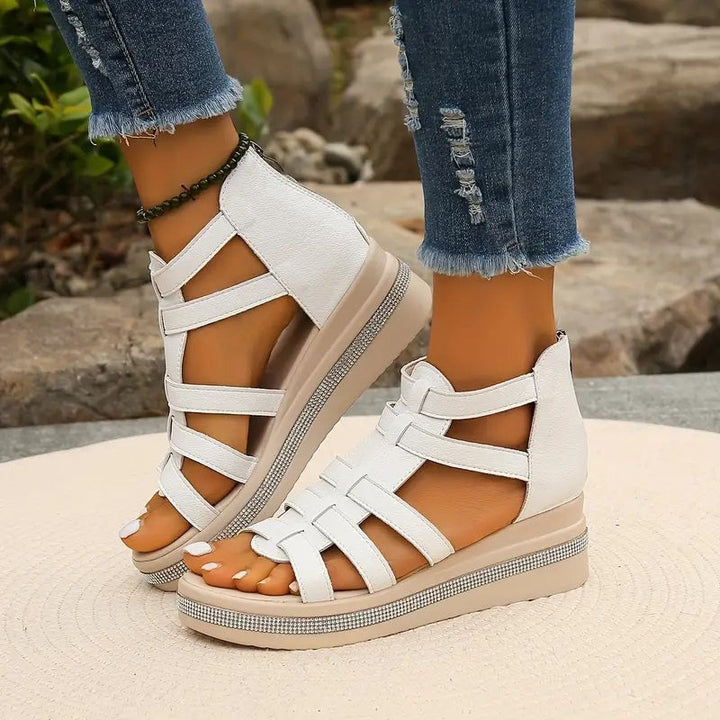 CHLOE - Sandales compensées élégantes