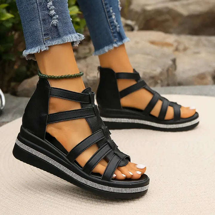 CHLOE - Sandales compensées élégantes