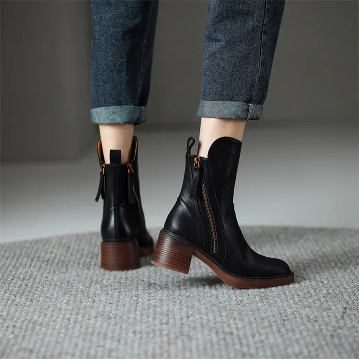 Denisa | Leather Boots