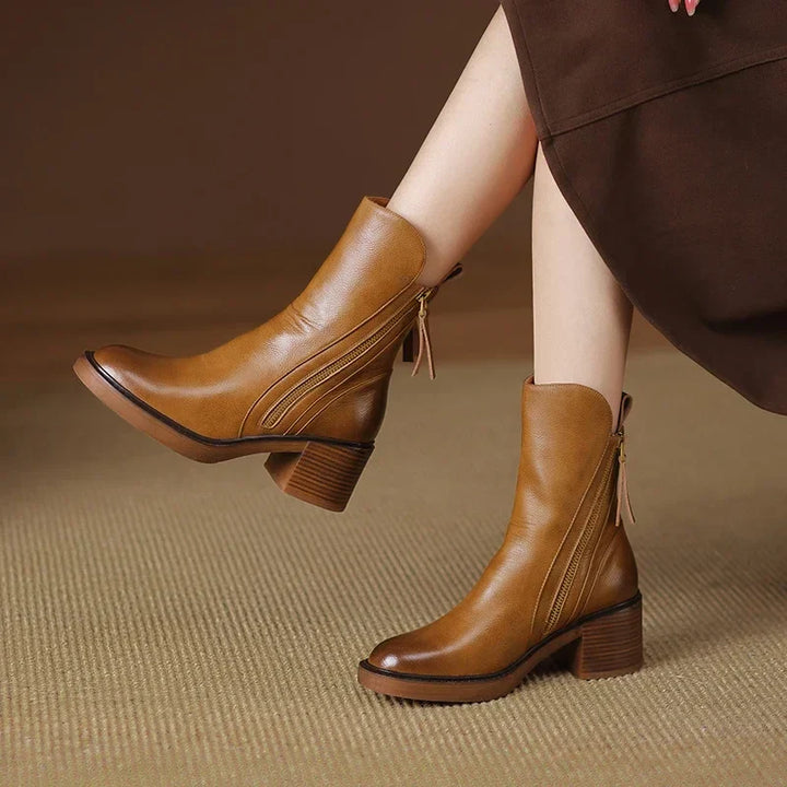 Denisa | Leather Boots