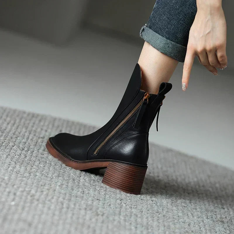 Denisa | Leather Boots