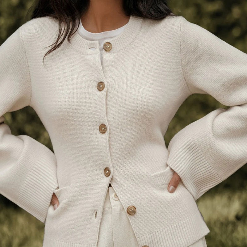 Fanilla™ - Cardigan boutonné classique