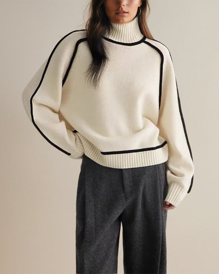Jane - Pull col roulé sophistiqué pour l'hiver