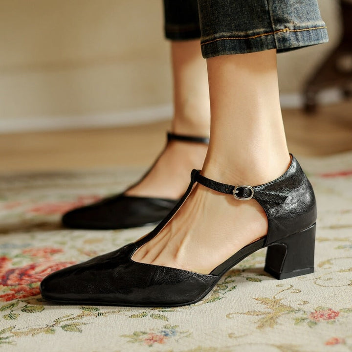 Béatrice | Mary Janes classiques en cuir