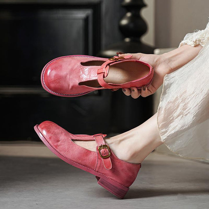 Elsie | Élégantes Mary Janes en cuir