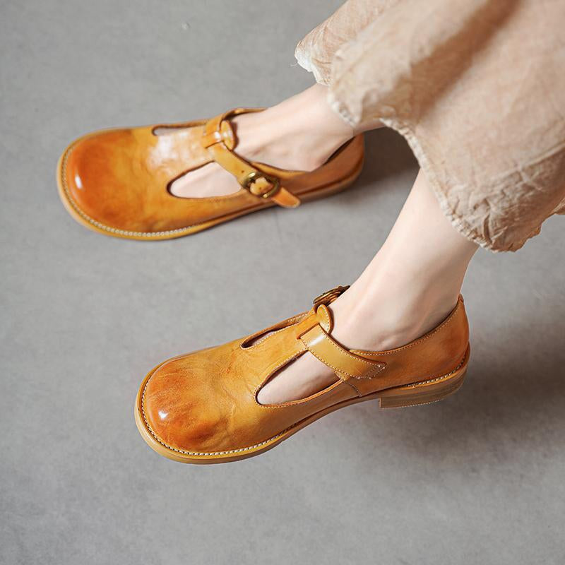 Elsie | Élégantes Mary Janes en cuir