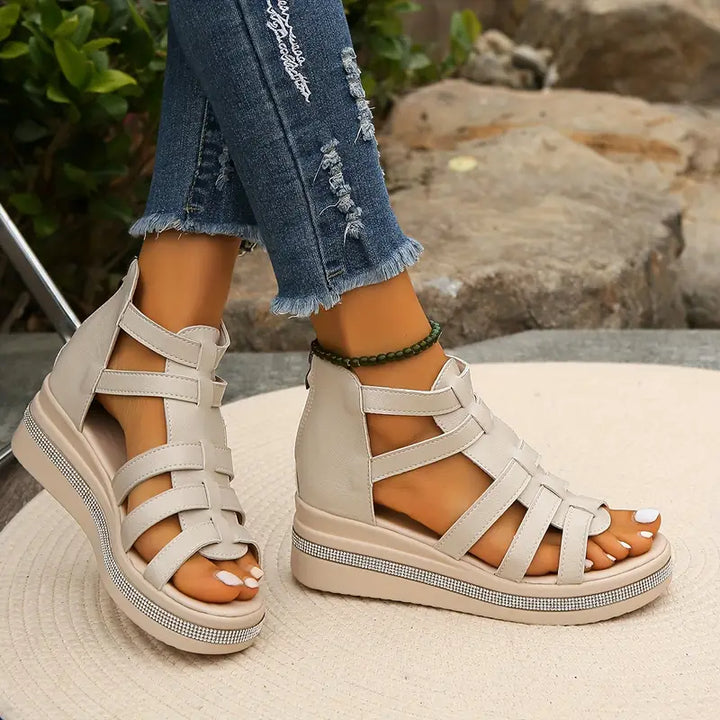 CHLOE - Sandales compensées élégantes