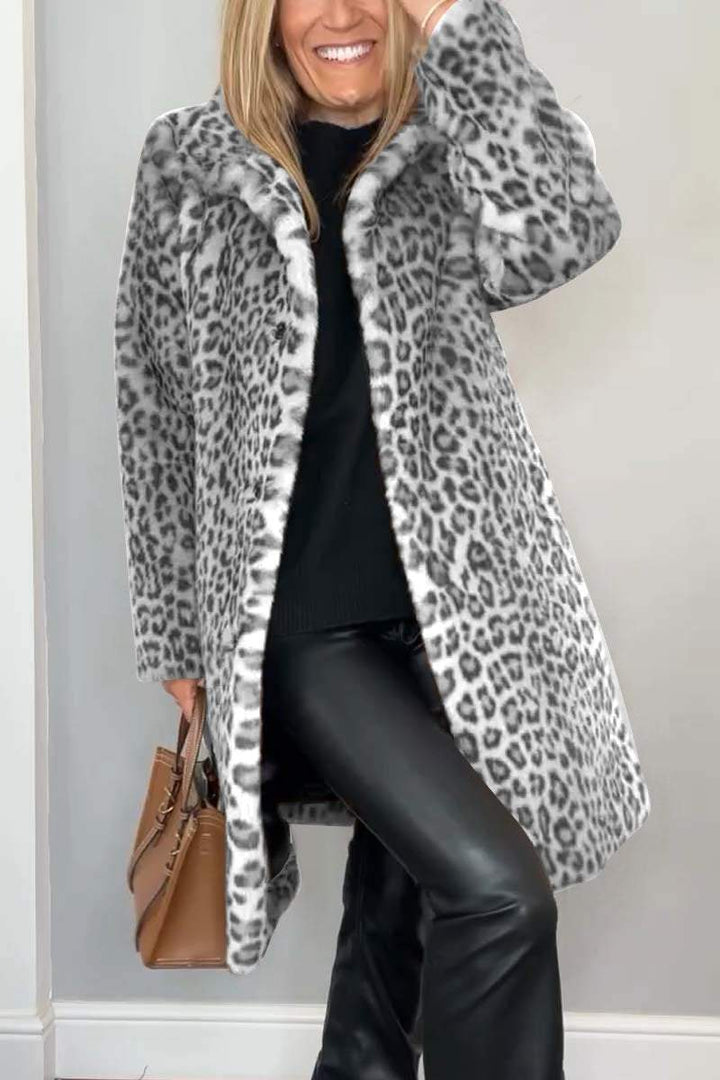Sharmaine™ - Manteau imprimé léopard