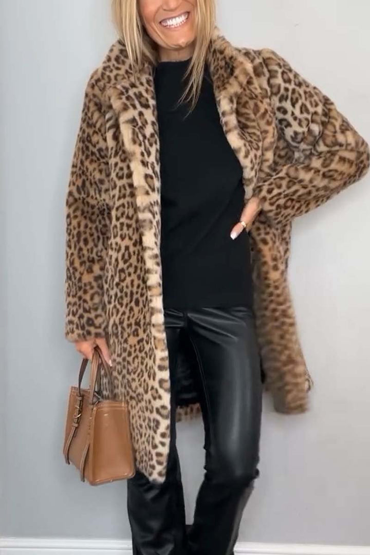 Sharmaine™ - Manteau imprimé léopard