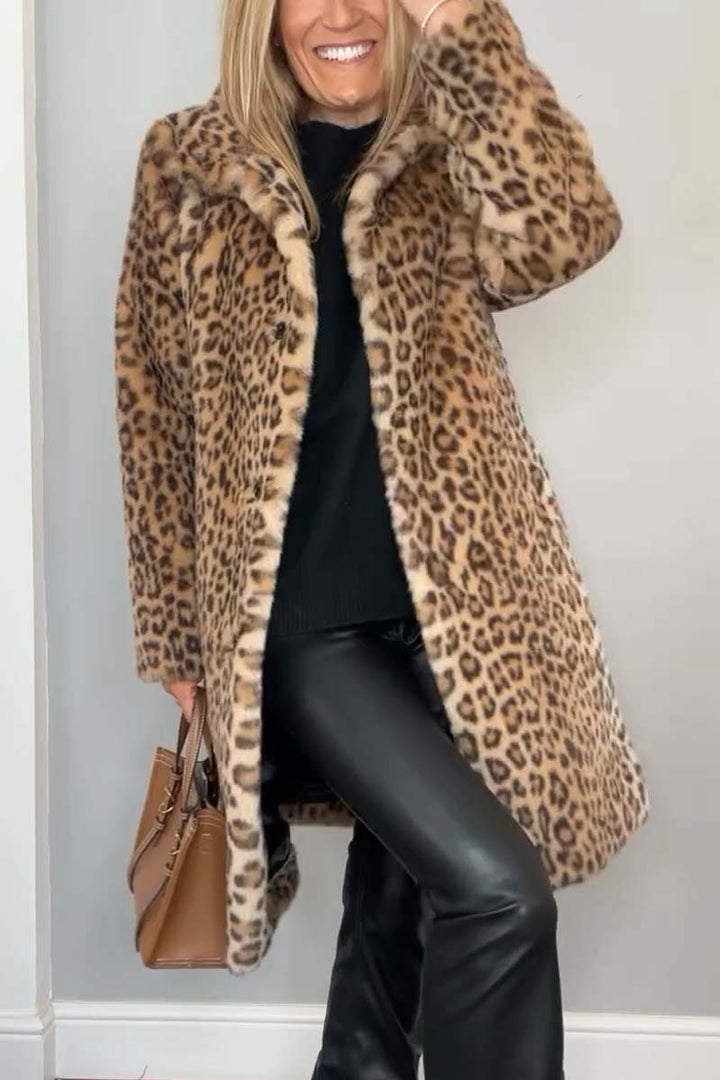 Sharmaine™ - Manteau imprimé léopard