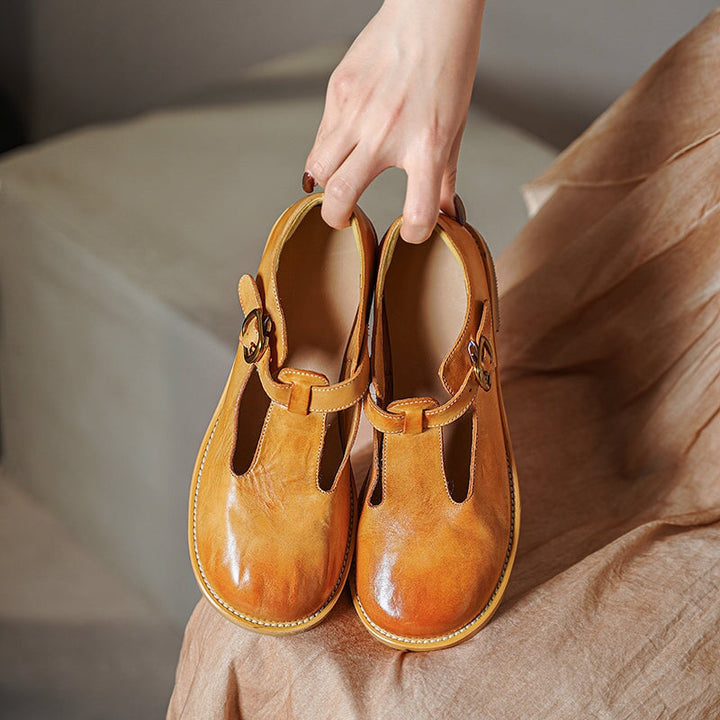Elsie | Élégantes Mary Janes en cuir