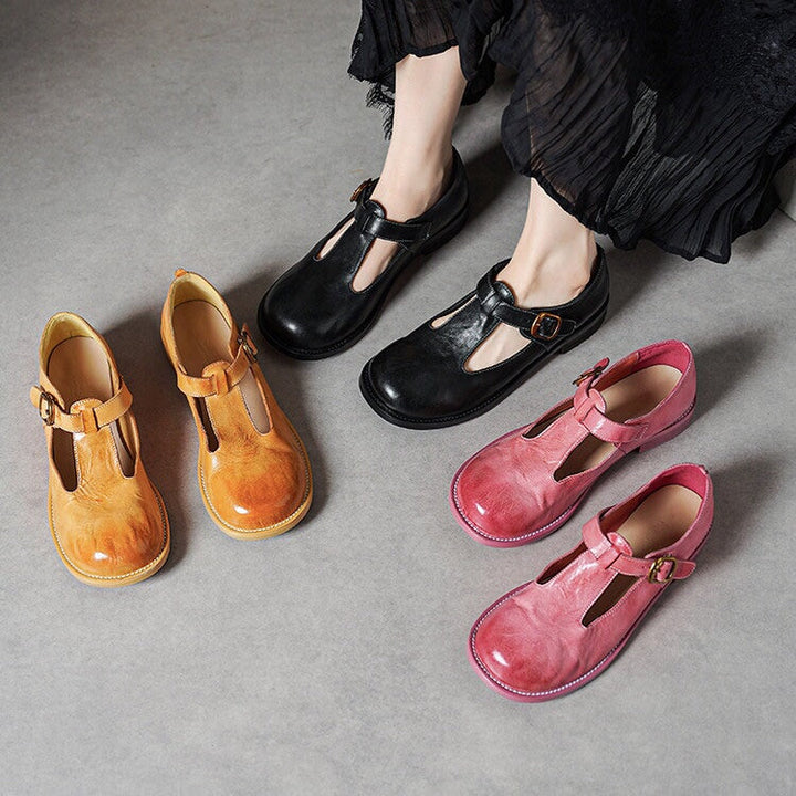 Elsie | Élégantes Mary Janes en cuir