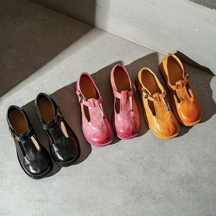 Elsie | Élégantes Mary Janes en cuir
