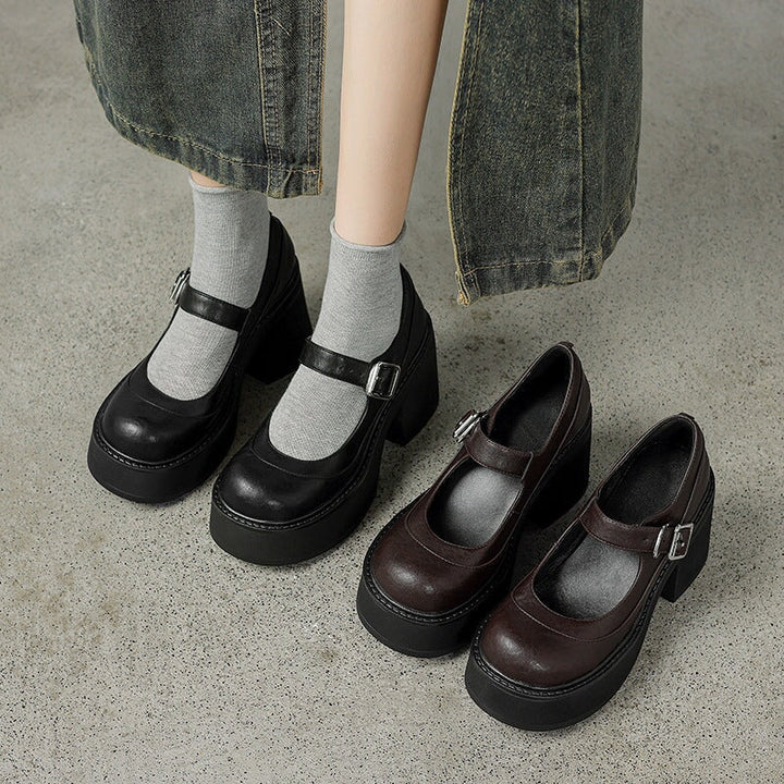 Lena | Chaussures Mary Jane en cuir élégantes