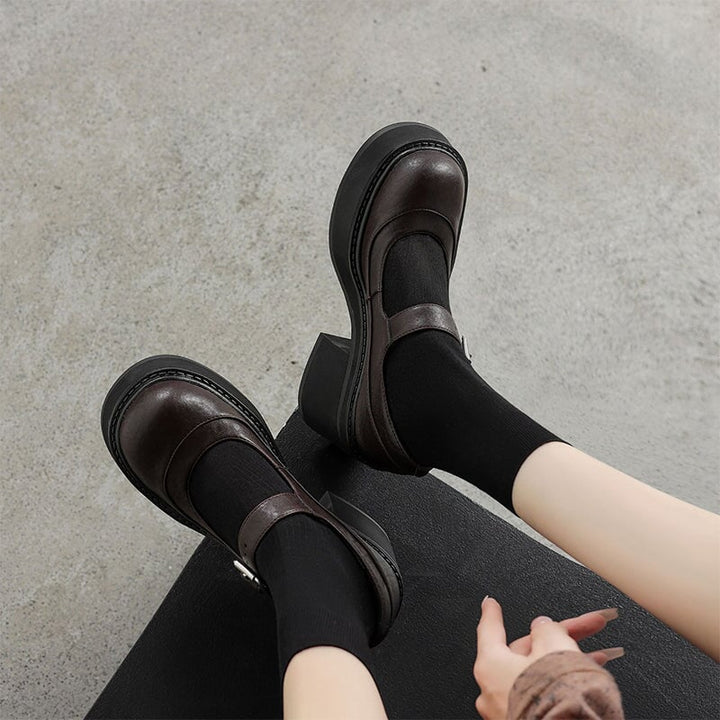 Lena | Chaussures Mary Jane en cuir élégantes